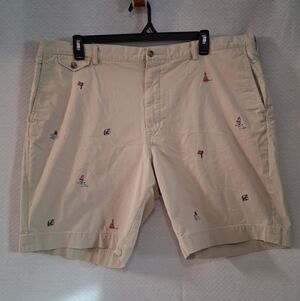 Polo Ralph Lauren Men's Beige Embroidered Shorts